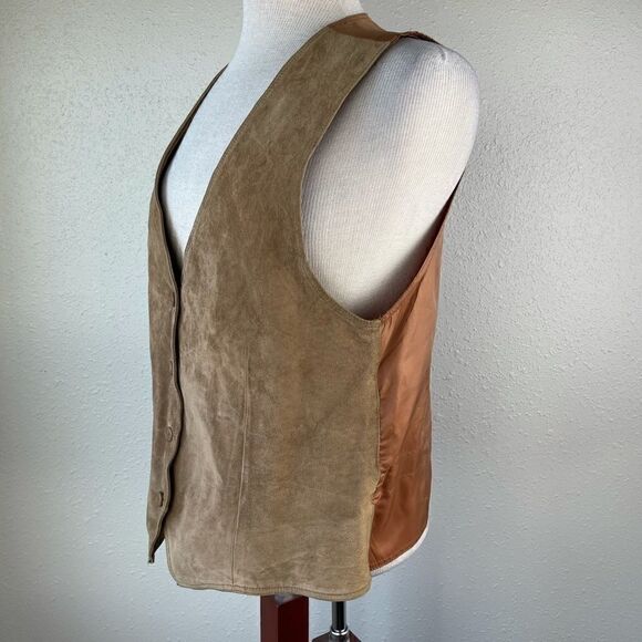 CLifford & Willis Leather Dress Vest Size M EUC - Picture 4 of 9